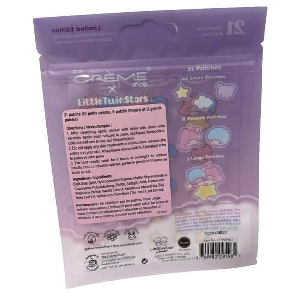 Crème Shop Little Twin Stars Angel Baby Skin Hydrocolloid Blemish Patches 21pc - Picture 2 of 4